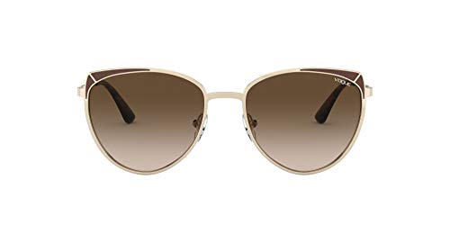 Vogue 0vo4151s Lentes oscuros, Oro Pálido Café Mate/Degradado Café, 57 para Mujer