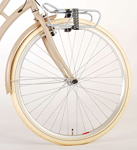 Volare Bicicleta de ciudad para mujer, 28 pulgadas, 51 cm, 3G, freno de contrapedal, color beige