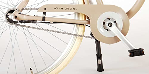Volare Bicicleta de ciudad para mujer, 28 pulgadas, 51 cm, 3G, freno de contrapedal, color beige