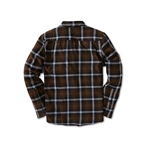 Volcom Camisa de Manga Larga Marca Modelo Caden Plaid LS