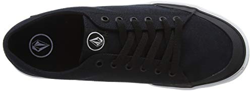 Volcom Leeds Canvas Shoe, Zapatillas de Skateboard Hombre, Negro (Black White Bwh), 39.5 EU