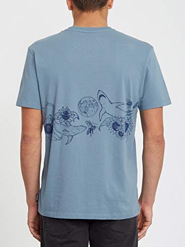 Volcom Pangea Seed FA SS Camiseta, Hombre, Stormy Blue, S