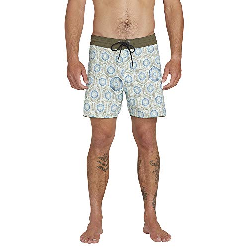 Volcom Sun Medallion 16" Bañador, Hombre, Resin Blue, 28