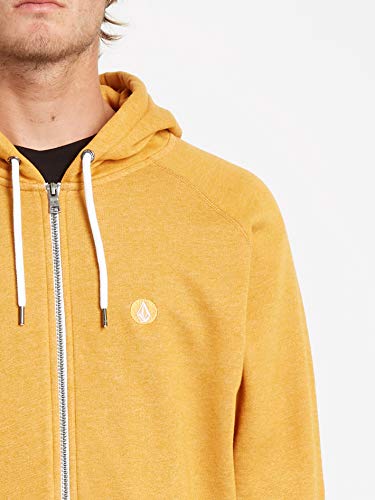Volcom Timesoft Zip Sudadera con Cremallera, Hombre, Inca Gold, XS