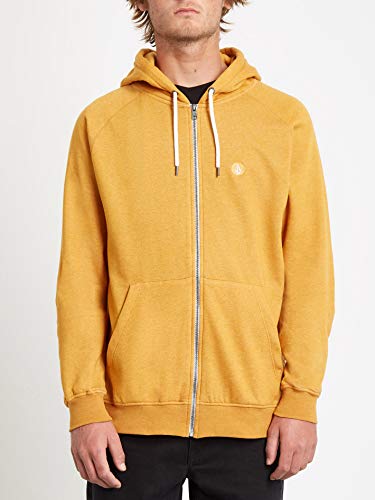 Volcom Timesoft Zip Sudadera con Cremallera, Hombre, Inca Gold, XS