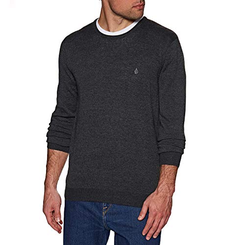 Volcom Uperstand Sweater Sudadera, Hombre, Black, L