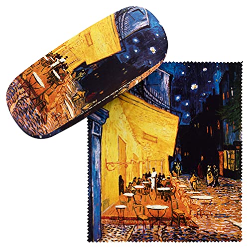 VON LILIENFELD Estuche Gafas Arte Vincent van Gogh: Café nocturno Funda Ligeramente Estable Colorido Regalo Mujer Hombre