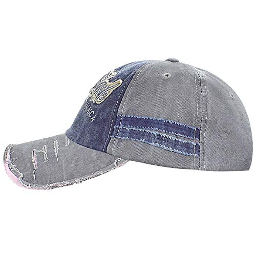 Voqeen Gorra de béisbol Vintage gastada Moda 1969 Gorra de béisbol de Visera para Hombre