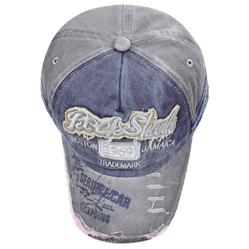 Voqeen Gorra de béisbol Vintage gastada Moda 1969 Gorra de béisbol de Visera para Hombre