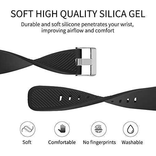 Vozehui Correa compatible con Fitbit Versa/Fitbit Versa 2, silicona suave, impermeable, repuesto para Fitbit Versa 2, Fitbit Versa/Versa Lite, mujeres y hombres