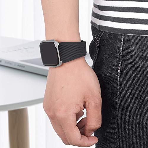 Vozehui Correa compatible con Fitbit Versa/Fitbit Versa 2, silicona suave, impermeable, repuesto para Fitbit Versa 2, Fitbit Versa/Versa Lite, mujeres y hombres