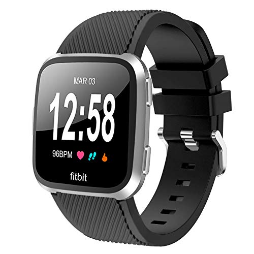 Vozehui Correa compatible con Fitbit Versa/Fitbit Versa 2, silicona suave, impermeable, repuesto para Fitbit Versa 2, Fitbit Versa/Versa Lite, mujeres y hombres