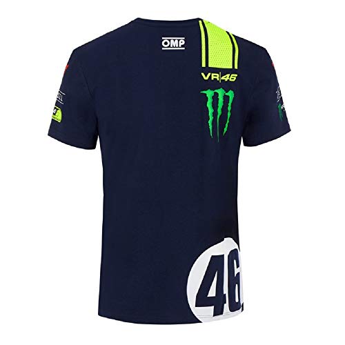 VR46 Camiseta Replica 46 Abu Dhabi,S,Azul,Hombre