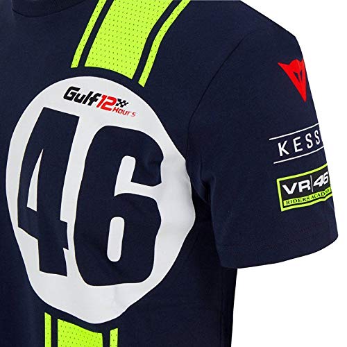 VR46 Camiseta Replica 46 Abu Dhabi,S,Azul,Hombre