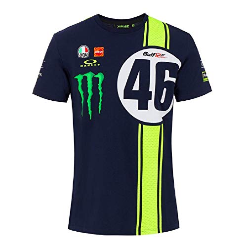 VR46 Camiseta Replica 46 Abu Dhabi,S,Azul,Hombre
