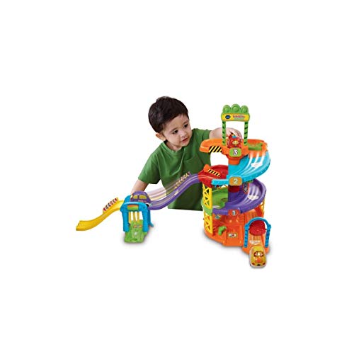 VTech- Aparcamiento TutTut Bólidos Parking Interactivo, Incluye a Greta La Furgoneta, Multicolor, 23.9 x 23.9 x 14.2 (3480-152722)