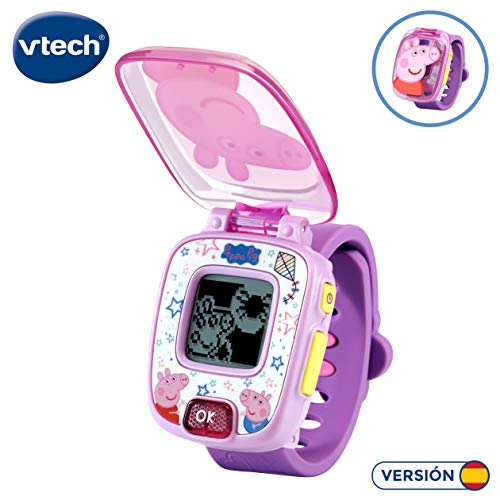 VTech- Peppa Pig Juguete Reloj, Color morado (3480-526022)