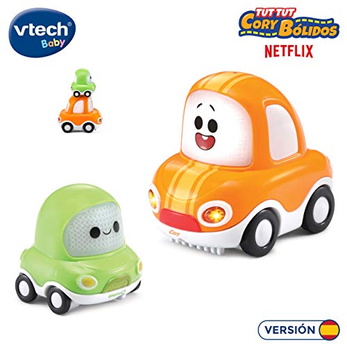 VTech Tut Cory y Chrissy Vehículo de Juguete, Color Naranja/Verde (3480-527622)