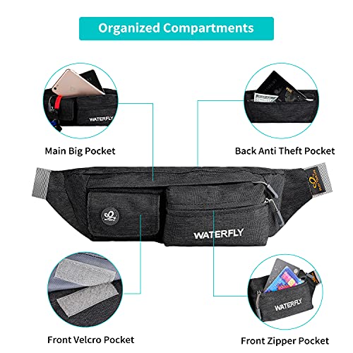 Waterfly Riñonera Running Impermeable Hombre y Mujer para Deportiva Ciclismo Senderismo