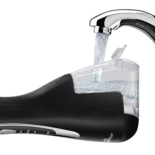 Waterpik WP-562UK Irrigador Inalámbrico Avanzado con 3 Posiciones de Control del Agua a Presión con Batería Recargable, Eliminación de Placa Dental Ideal para Viajar y para Baños Pequeños, Negro