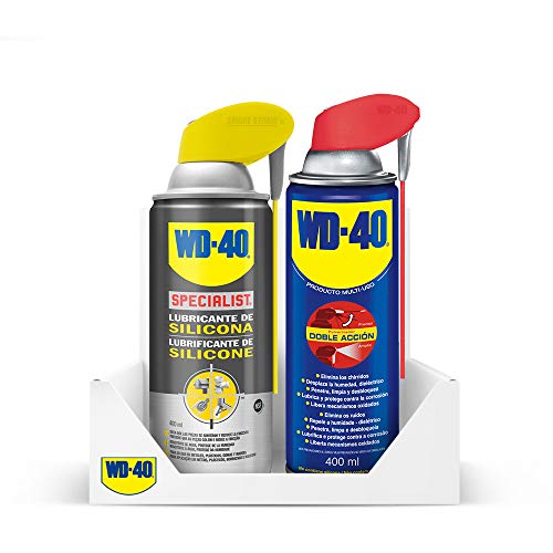 Wd 40 - Wd-40 - Lote Lubricante Wd40 Doble Accion 400Ml + Specialist Lubricante De Silicona 400Ml - Pack 2 Unidades Wd-40 - Wd 40