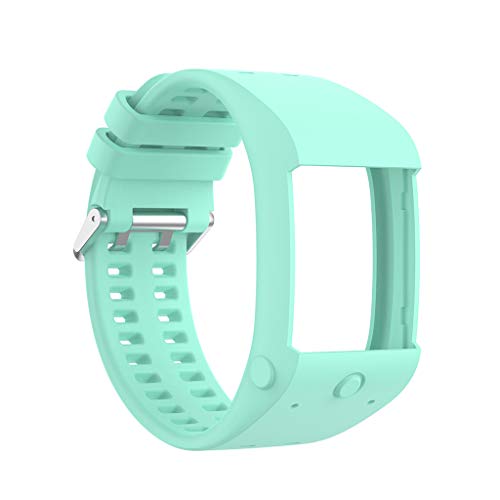 WE-WHLL Correa de muñeca cómoda de Repuesto de Silicona para Reloj Inteligente Polar M600 Correa de Pulsera, Duradera y Colorida-Transparente