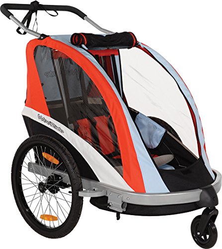 WeeRide 96090 Remolque para Bicicleta, Niños, Rojo/Azul, M