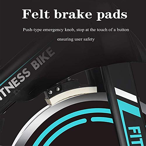 WEI-LUONG Plegable Bicicleta estacionaria de transmisión del cinturón Cubierta Ciclo de la Bici del Volante y Sensor/Monitor LCD/FOR iPad Monte la Bicicleta estática W/Manillar Ajustable for el