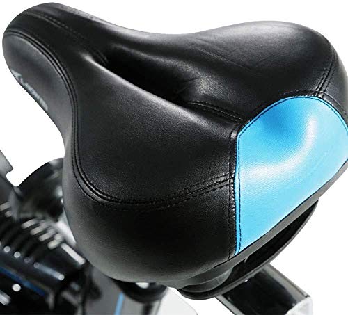WEI-LUONG Plegable Bicicleta estacionaria de transmisión del cinturón Interior Bici de 44 Libras del Volante y Sensor/Monitor LCD/FOR iPad Monte la Bicicleta estática W/Manillar Ajustable for el