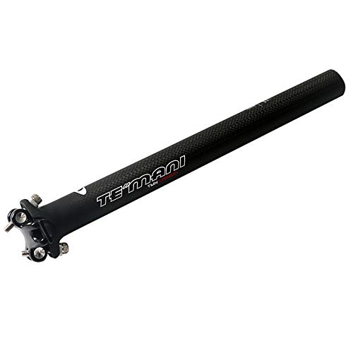 WENYOG Tija Suspension MTB Cabeza Recta 0 Grado de Asiento del Tubo de Fibra de Carbono de montaña Bicicleta de Carretera Seatpost 25.4/27.2 (Color : 31.6 * 350MM)