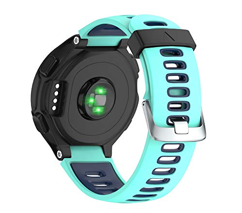 WIIKAI Compatible con Garmin Forerunner 735XT，630，620，235，230，220 Correas para Relojes, Correa de Pulsera de Reemplazo(Pato Azul).