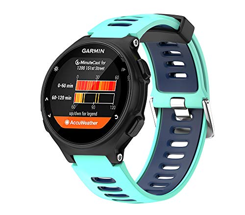 WIIKAI Compatible con Garmin Forerunner 735XT，630，620，235，230，220 Correas para Relojes, Correa de Pulsera de Reemplazo(Pato Azul).