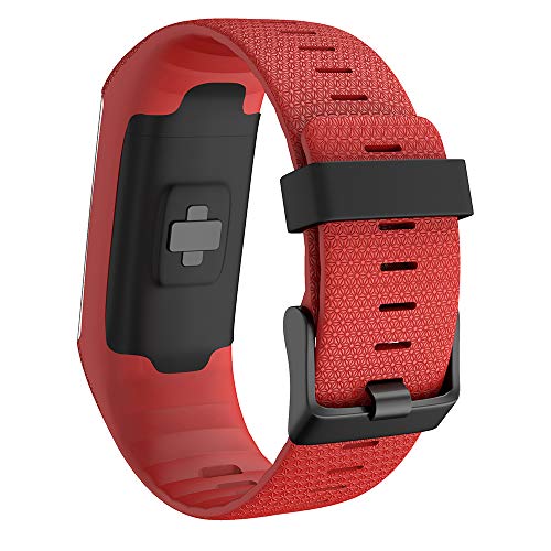 WIIKAI Compatible con Polar A3060/A370 Correas para Relojes, Correa de Pulsera de Reemplazo(Rojo).