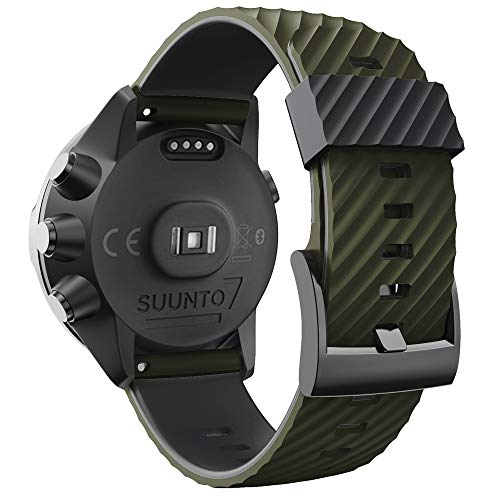 WIIKAI Pulsera de Repuesto Compatible para suunto 7/9/9 baro/Spartan Sport/D5 Silicona Reloj de Pulsera,