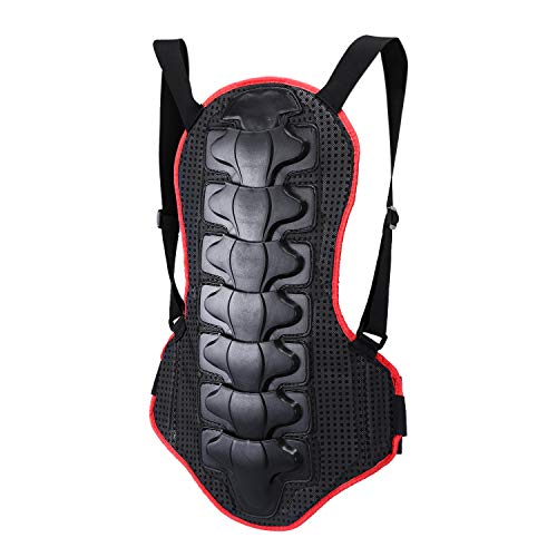 WILDKEN Protección de Espalda para Motocross Cuerpo de la Columna Armadura Dorsal Guardia Carrera Corporal para Patinaje de Esquí/Snowboard/Bicicleta/Moto (Rojo)