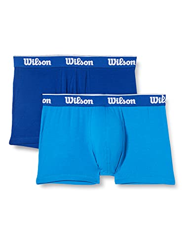 Wilson Cotton Stretch LY01 Ropa Interior, Azul/Azul, M para Hombre