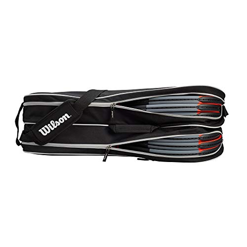 Wilson Tasche Advantage 6 Pack Bag Raquetero-Unisex, Negro/Blanco, NS