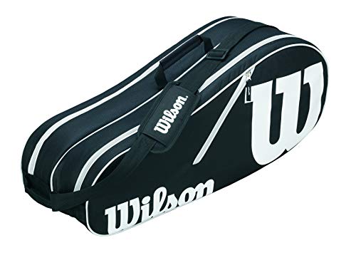 Wilson Tasche Advantage 6 Pack Bag Raquetero-Unisex, Negro/Blanco, NS