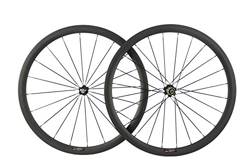 WINDBREAK BIKE Carbon Fiber Road Bicycle Wheelset 38mm 700c Clincher Carbon Wheel