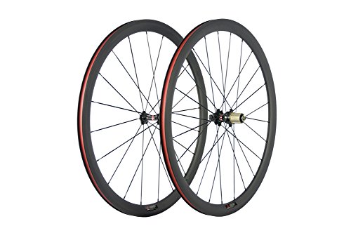 WINDBREAK BIKE Carbon Fiber Road Bicycle Wheelset 38mm 700c Clincher Carbon Wheel
