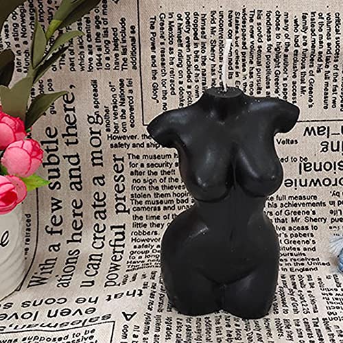 winnerurby Velas de aromaterapia de cuerpo desnudo femenina sexy humana femenina cuerpo funciona velas perfumadas para el hogar Ecoration hecho a mano para boda, blanco/negro velas