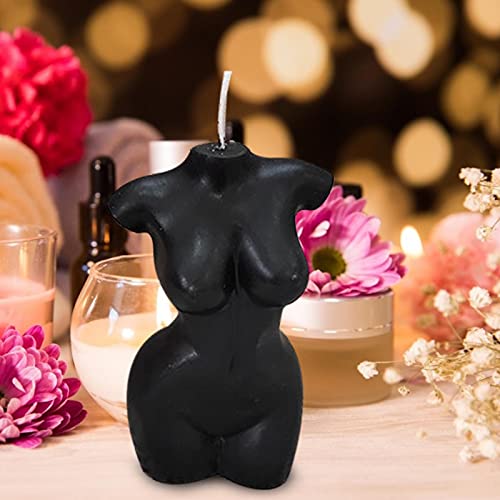 winnerurby Velas de aromaterapia de cuerpo desnudo femenina sexy humana femenina cuerpo funciona velas perfumadas para el hogar Ecoration hecho a mano para boda, blanco/negro velas