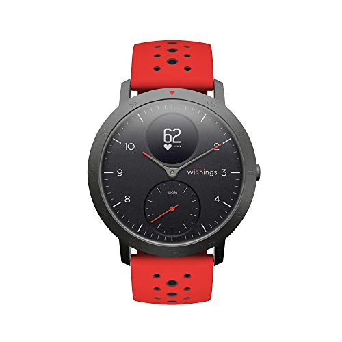 Withings Pulseras deportivas de silicona para los relojes ScanWatch, Steel HR, Steel HR Sport, Move ECG, Move y Steel, Rojo bicolor - Correa Loop deportiva, Silicona 20 mm [Exclusiva Amazon]