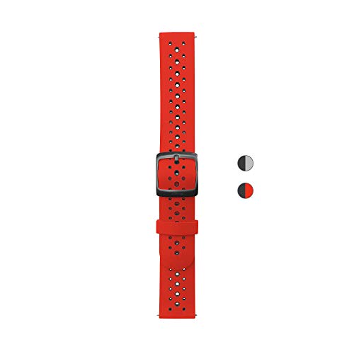 Withings Pulseras deportivas de silicona para los relojes ScanWatch, Steel HR, Steel HR Sport, Move ECG, Move y Steel, Rojo bicolor - Correa Loop deportiva, Silicona 20 mm [Exclusiva Amazon]