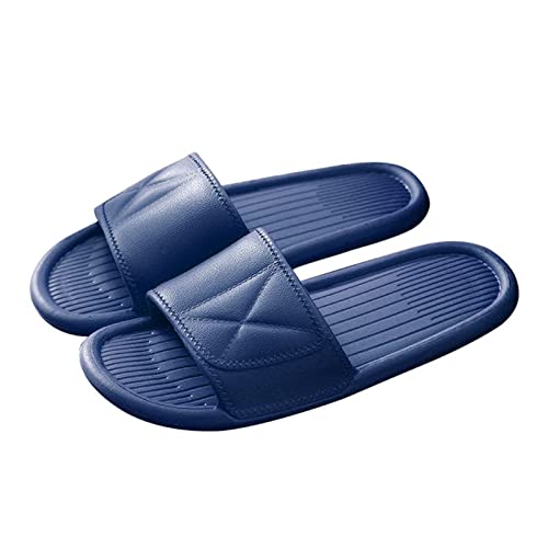 without logo AFTWLKJ Verano Hombres y Mujeres Sandalias de Playa Antideslizante baño Zapatillas Zapatos Casuales al por Mayor (Color : Sapphire Blue, Shoe Size : 44 45)