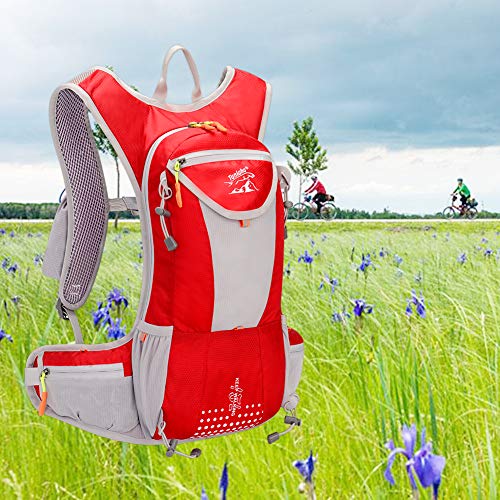 WLZP Mochila Bicicleta, Bolsa de Agua de Súper Ligero de 2L,Depósito de Agua a Prueba de Fugas de Agua,Tubo de Agua Desmontable,para Bicicleta Ciclismo Senderismo Excursionismo