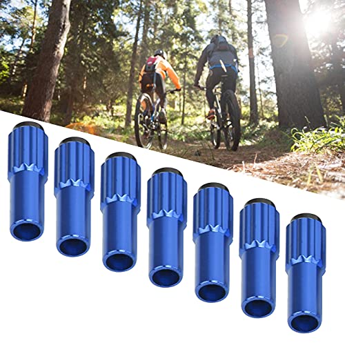 WNSC Tornillos de Cable de Bicicleta, Conector de Cable de Bicicleta Ánodo de Superficie de Velocidad Preciso para Bicicleta de Montaña para Bicicleta de Rueda Pequeña(Azul)