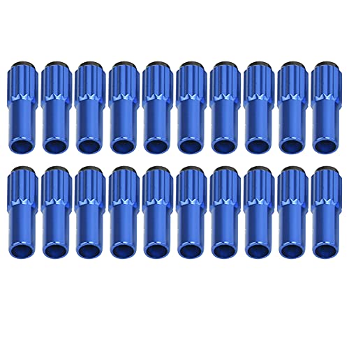 WNSC Tornillos de Cable de Bicicleta, Conector de Cable de Bicicleta Ánodo de Superficie de Velocidad Preciso para Bicicleta de Montaña para Bicicleta de Rueda Pequeña(Azul)