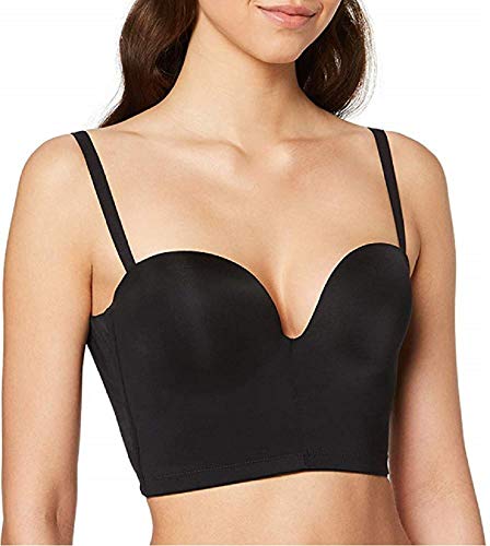 Wonderbra Ultimate Backless Soutien-Gorge Avec Armatures Sujetador con Aros, Noir (Noir 001), 95B para Mujer