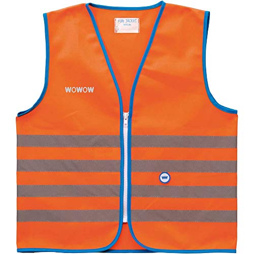 Wowow 011281 Chaleco de seguridad de alta visibilidad para niños, amarillo fluorescente, S